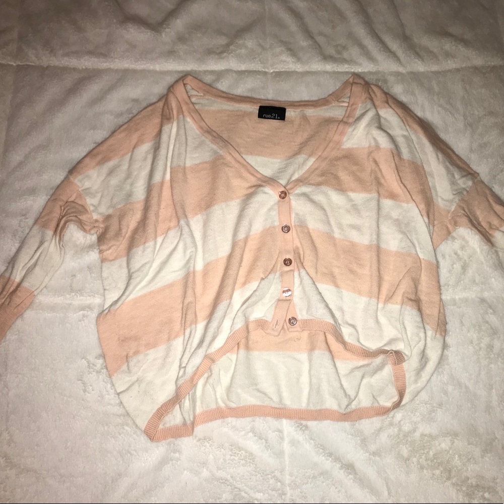 Button down cardigan top